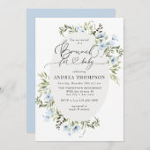 Winterbloemen | Baby Brunch Kaart (Voorkant / Achterkant)