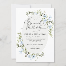 Winterbloemen | Baby Brunch Kaart