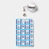 Winterbloemen Badge (Achterkant met uittrekbare clip)