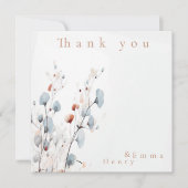 Winterbloemen Bedankkaart (Voorkant)