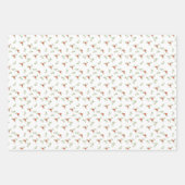 Winterbloemen, bessen en bladeren inpakpapier vel (Voorkant 3)