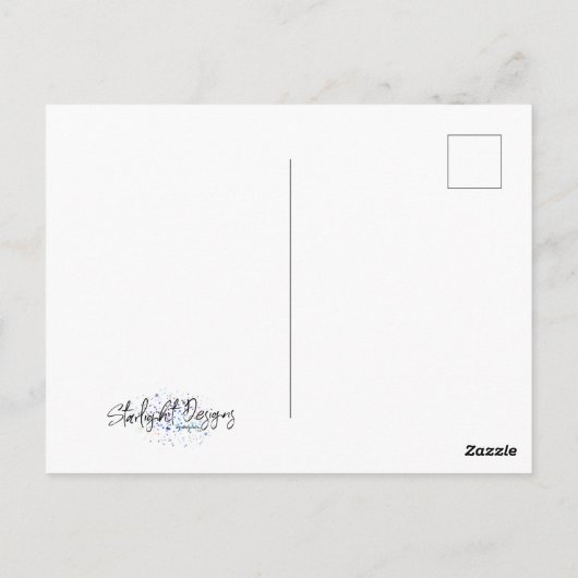 Winterbloemen Briefkaart (Achterkant)