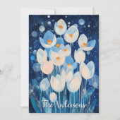 Winterbloemen Feestdagenkaart (Voorkant)