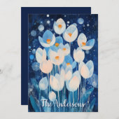 Winterbloemen Feestdagenkaart (Voorkant / Achterkant)