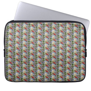 Winterbloemen & Holly laptophoes Laptop Sleeve
