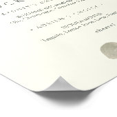 Winterbloemen | Ivoren Signature Cocktails bord Poster (Hoek)