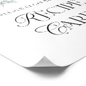 Winterbloemen Laat hier uw receptkaart achter Poster (Hoek)