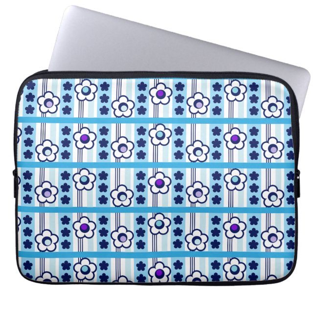 Winterbloemen Laptop Sleeve (Voorkant)