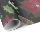 Winterbloemen met kerstalkboard en olievloed cadeaupapier (Rol Hoek)