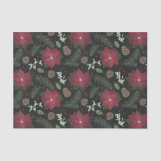 Winterbloemen met kerstalkboard en olievloed tissuepapier