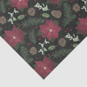 Winterbloemen met kerstalkboard en olievloed tissuepapier (Detail)