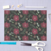 Winterbloemen met kerstalkboard en olievloed tissuepapier (Craft)