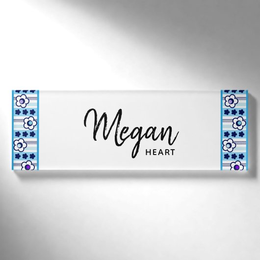 Winterbloemen Naambadge (Voorkant)