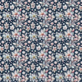 Winterbloemen op zwarte achtergrond voor decoupage inpakpapier vel