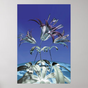Winterbloemen Poster