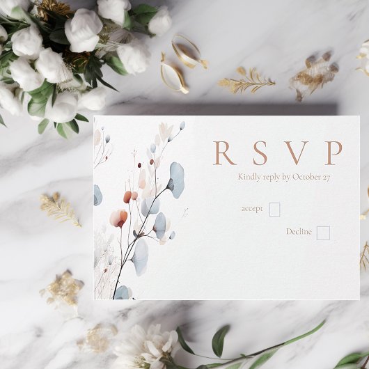 Winterbloemen RSVP Kaartje