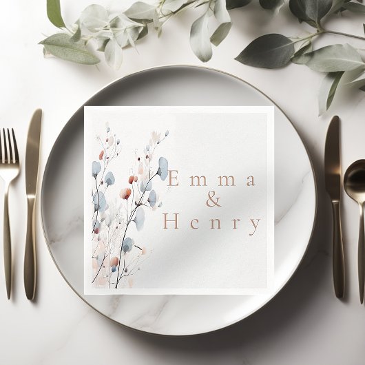 Winterbloemen Servet