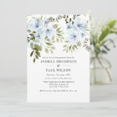 Winterbloemen | Uitnodigingen van de Verlovingsgro (Staand voorkant)