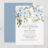 Winterbloemen | Uitnodigingen van de Verlovingsgro (Voorkant / Achterkant)