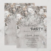 Winterbloemen Wonderland Bachelorette Kaart (Voorkant / Achterkant)