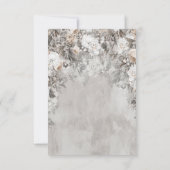 Winterbloemen Wonderland Receptie Kaart (Achterkant)