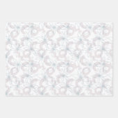 winterbloemenkerspatroon inpakpapier vel (Voorkant 2)