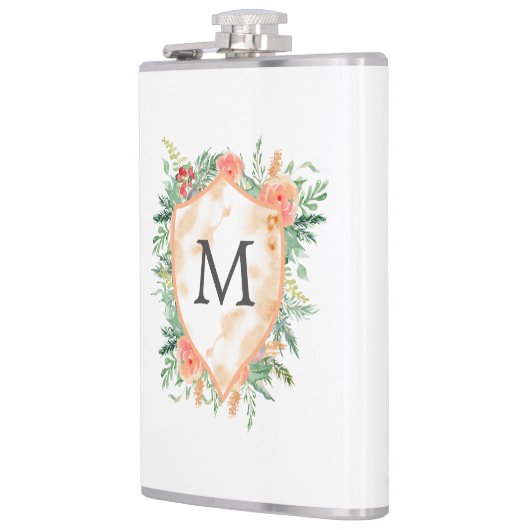 winterbloemmonogram heupfles (Links)