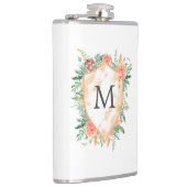 winterbloemmonogram heupfles (Rechts)