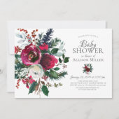 Winterbloesem bloesem Baby shower Kaart (Voorkant)