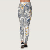 Winterbloesem: Delicaat bloemmotief Leggings (Achterkant)