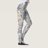 Winterbloesem: Delicaat bloemmotief Leggings (Rechts)