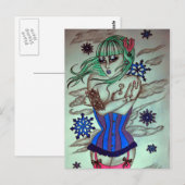 winterblues briefkaart (Voorkant / Achterkant)