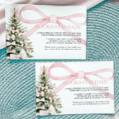 Winterboeken voor Baby Kaart Pink Bow