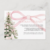 Winterboeken voor Baby Kaart Pink Bow (Voorkant)
