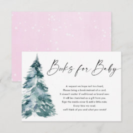 Winterboeken voor baby roze gouden meisje boekaanv informatiekaartje