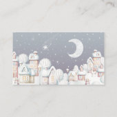 Winterboeken voor Baby shower van baby Informatiekaartje (Achterkant)