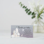 Winterboeken voor Baby shower van baby Informatiekaartje (Staand voorkant)