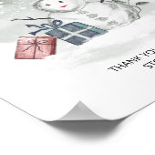 Winterboeken voor baby shower van baby poster (Hoek)