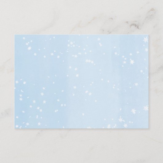 Winterboeken voor babyblauw goudboek informatiekaartje (Achterkant)