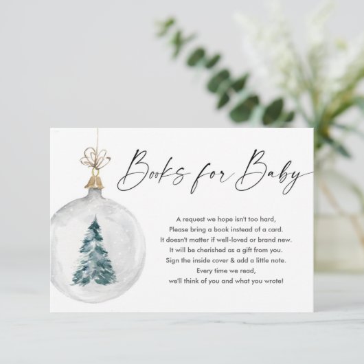 Winterboeken voor een genderneutraal boekverzoek  informatiekaartje (Staand voorkant)