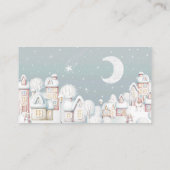 Winterboeken voor het Baby shower van baby Informatiekaartje (Achterkant)