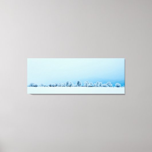 WinterBoerderij Canvas Afdruk (Voorkant)