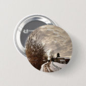 WinterBoerderij Ronde Button 5,7 Cm (Voorkant /achterkant)