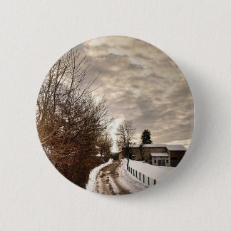 WinterBoerderij Ronde Button 5,7 Cm