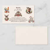 Winterboerderijdieren Kerstboeken voor Baby Informatiekaartje (Voorkant / Achterkant)