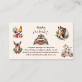 Winterboerderijdieren Kerstboeken voor Baby Informatiekaartje (Voorkant)