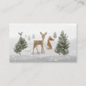 WinterBoho Woodland Luier Raffle Behuizing Kaart (Achterkant)