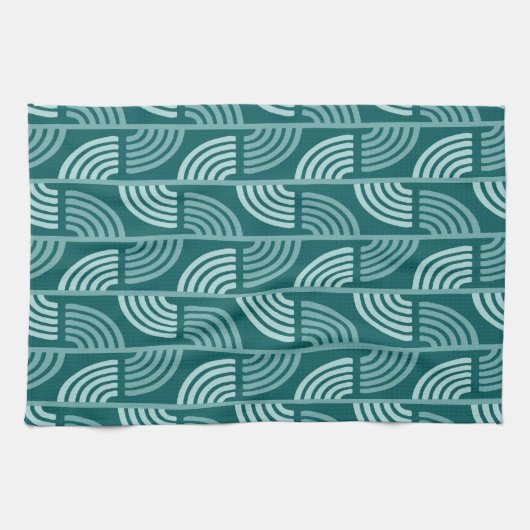 Winterbomen 2. Abstract patroon Theedoek (Horizontaal)