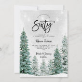 Winterbomen 60e verjaardag uitnodiging (Voorkant)