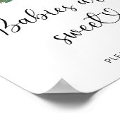 Winterbomen baby's zweten poster (Hoek)